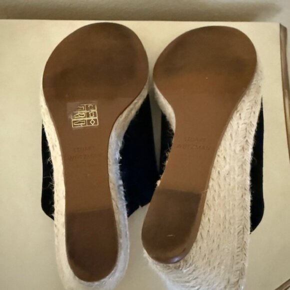 Stuart Weitzman Womens Pink 3/4" Platform Goring Marabella Wedge Leather Sandals - Picture 6 of 7